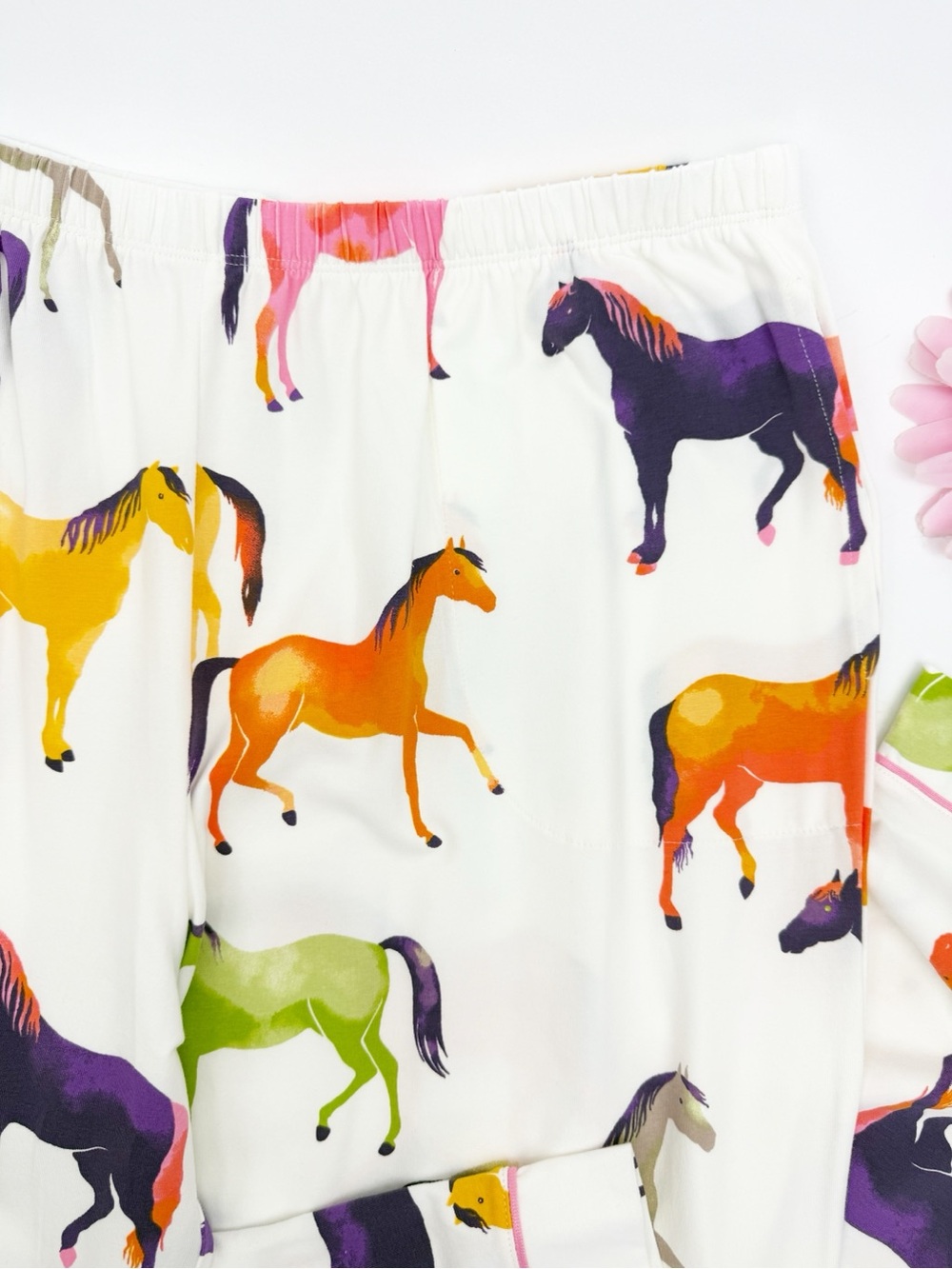 BedHead PJs Long Sleeve Classic Jersey Two Piece Pajama Set Equestrian Parade - Picture 12 of 16